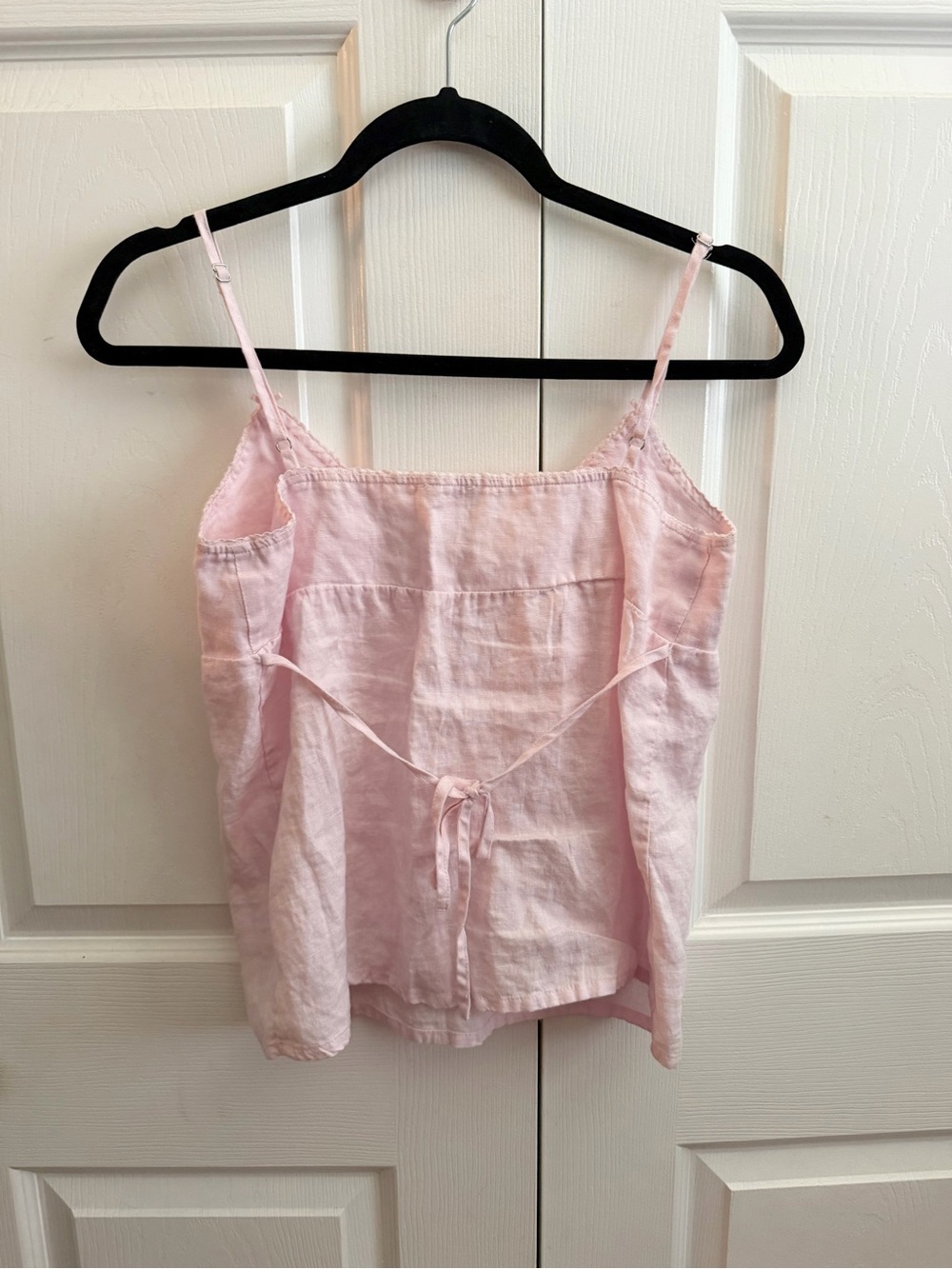 Brandy Melville Pale Pink Linen Spaghetti Strap Tank - Picture 4 of 4